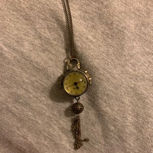 Round Clock Long Necklace